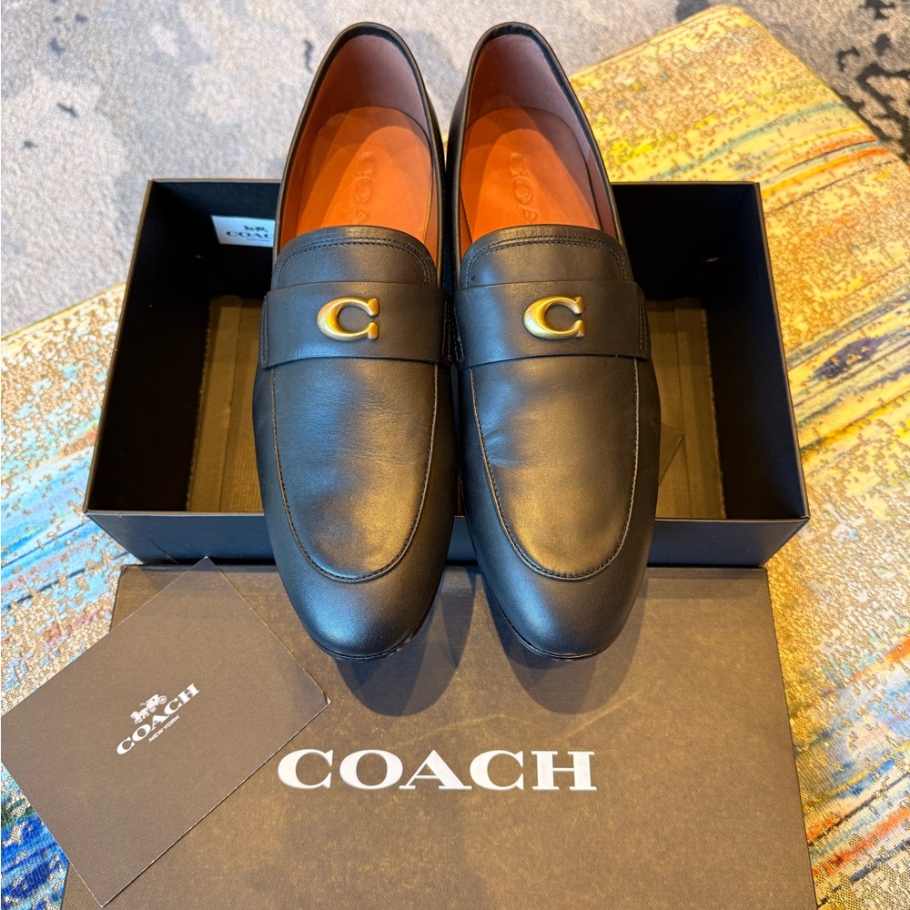 Coach Men's Sculpt C Leather Slip-On Loafers, Size 10 - Picture 6 of 11